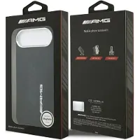 Mercedes AMG MagSafe-etui i silikon i overdimensjonert Rhombs-størrelse for iPhone Air - svart
