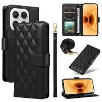 Mtp Products Xiaomi 17 Luksuriøst Vattert Lommeboketui - Svart