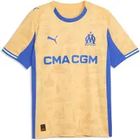 Puma Olympique de Marseille Special Edition Jersey Men, Sport, Light Gold/Royal Sapphire, XL