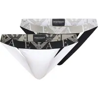 Emporio Armani for man. EM000257_AF20668 Set 2 Bold Monogram briefs black, white (S), Homewear, Cotton