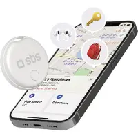SBS Track My Circle Locator – kompatibel med Apple Find My – hvit