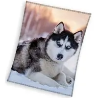 MCU Slædehund Coral Fleece tæppe - 150 x 200 cm