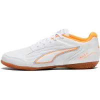 Puma TRUCO IV Futsal Boots Youth, Shoes, White/Orange Glow/Vibrant Silver, 33