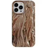 Mtp Products iPhone 15 Pro Max Rynket galvanisert TPU-deksel - Gull
