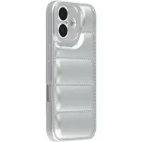 Mtp Products iPhone 17 Pufferjakke Støtsikkert TPU-deksel - Sølv