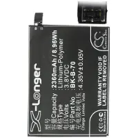 Cameron Sino Batteri for smarttelefon, mobil for BBK xShot X3L, PD1227L, xShot X3V osv.