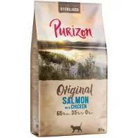 Purizon Sterilised Adult laks med kylling - kornfri - NY: 6,5 kg