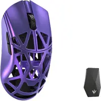 WLMouse Beast X Max (Solid Side + Omron) / Wireless 8K / Magnesium - Gaming mus - Optisk - 5 - Lilla