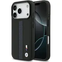BMW M Perforert MagSafe-etui med stripe og logo for iPhone 17 Pro - Blå