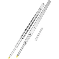 Vevor 1 par fullt uttrekkbare skuffeskinner 18 20 22 28 30 32 36 38 40 44 48 52 56 60 tommer, 500 lbs lastekapasitet låsbare skuffeskinner, kulelager med låsbar sidemontert skuffeskinne