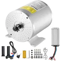 Vevor 2000W elektrisk børsteløs DC-motorsett - 48V 4300 o/min motor med oppgradert hastighetskontroller og gasshåndtak for gokart, elsykkel, motorsykkel, scooter, DIY