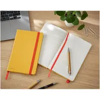 Leitz Cosy - Notisbok - A5 - 135 x 215 mm - 96 ark / 192 sider - rutet - varm gul - kartong