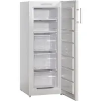 Scandomestic FRF161NFWE - Fryser - stående - bredde: 54 cm - dybde: 60 cm - høyde: 143 cm - 161 liter - Klasse E - hvit