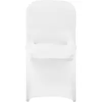 Vevor 30 stk. hvite stoltrekk, polyester spandex stoltrekk, stretchtrekk for bryllupsfest, spisestue, bankett, flate stoltrekk, passer til stolmål opptil 18,11 x 19,69 x 33,86 tommer