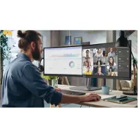 Philips 49B2U6900CH - 6000 Series - LED-skjerm - kurvet - USB - 49 (48.8 synlig) - 5120 x 1440 Dual Quad HD @ 75 Hz - VA - 450 cd/m² - 3000:1 - DisplayHDR 400 - 4 ms - 2xHDMI, DisplayPort, 2xUSB-C -