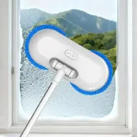 Mtp Products WV-291 Elektrisk vindusvasker med to hoder og forlengelsesstang - hvit / safir