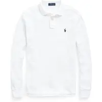Ralph Lauren for man. 710680790001 Custom Slim Fit pique polo shirt white (3XL), Casual, Cotton, Long sleeve