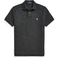 Ralph Lauren for man. 710680784011 Custom Fit piqu polo shirt black (XL), Cotton, Short sleeve