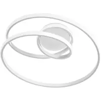 LUCE Design LED-taklampe COASTER hvit, lengde 50 cm, metall, CCT
