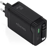 Aisens Asch-65w3p071-bk Usb-a-og Usb-c-vegglader