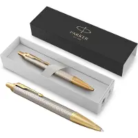 Parker 1931687, Blå, Gull, Sølv, Clip-on retractable ballpoint pen, Medium, Ambidekstriøs, 1 stykker