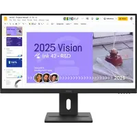 Lenovo ThinkVision E27Q-40 - LED-skjerm - 27" - 2560 x 1440 QHD @ 100 Hz - IPS - 350 cd/m² - 1500:1 - 4 ms - 2xHDMI, DisplayPort - høyttalere - rav...