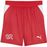 Puma Switzerland 2026 Shorts Youth, Clothing, Red/White, 7-8Y