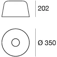 LINEA LIGHT LED-taklampe Delfi_S, svart, Ø 35 cm, metall