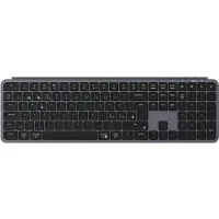 Keychron B6 Pro - Tastatur - Ultra-Tynn - 100% - full size - trådløs - Bluetooth 5.2, 2.4 GHz - QWERTY - Nordisk - romgrå