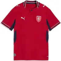 Puma Czechia 2026 Home Jersey Youth, Shop, Dark Cherry/Navy, 11-12Y