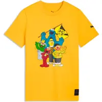 Puma Borussia Dortmund x Sesame Street Tee Youth, Football, Yellow Sizzle/Black, 7-8Y