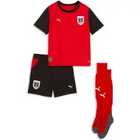 Puma Austria 2026 Home Mini Kit Youth, Shop, Red/Black, 4-5Y