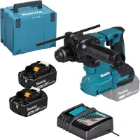 Makita DHR183RTWJ batteridrevet kombihammer 18 V, 1,7 J, 2 x 5,0 Ah
