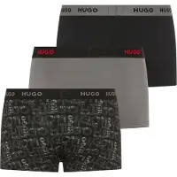 HUGO Design 10267989 Trunk Red Boxers 3 Enheter