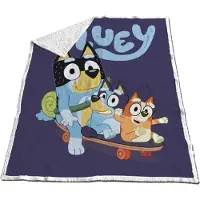 Moose Bluey Korallfarget Teppe