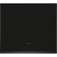 Siemens iQ500 ED651HSB1E - Induksjonskomfyrtopp - 4 plater - Nisje - bredde: 56 cm - dybde: 49 cm - fasett - svart