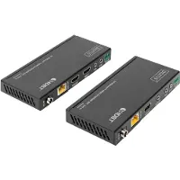 Digitus DS-55508 - Sender og mottaker - video/lyd/infrarød/seriell-utvider - HDMI, HDBaseT - over CAT 5e/6/7/8 - opp til 150 m