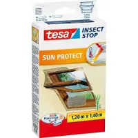 TESA myggnett takvindu - med solskjerming for takvinduer - antrasitt/metallic - fleksibelt festesystem (55924-00021-00)