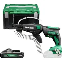 HiKOKI .GIPSSKRUETREKER 18V W18DA WCZ 2x4,0Ah + BL MAGASIN 5000rpm HSC