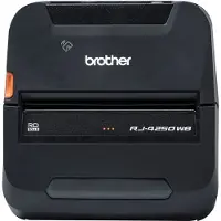 Brother RuggedJet RJ-4250WB - Etikettskriver - direktetermisk - Rull (11,3 cm) - 203 dpi - inntil 127 mm/sek - USB 2.0, Wi-Fi(n), NFC, Bluetooth 4.2