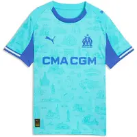 Puma Olympique de Marseille Special Edition Jersey Youth, Shop, Aqua/Royal Sapphire, 5-6Y