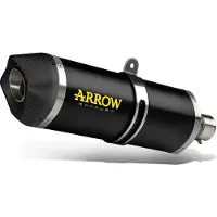 Arrow Race-tech Aluminium Dark With Carbon End Cap Husqvarna 701 Enduro/supermoto ´17-23 Ikke-godkjent Lyddemper