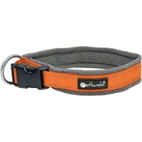 Petlando Outdoor halsbånd, oransje - Størrelse L: 50 - 55 cm halsomkrets, 40 mm bred