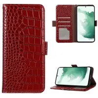 Mtp Products Crocodile Series Samsung Galaxy A53 5G Lommebok-deksel I Lær med RFID - Rød