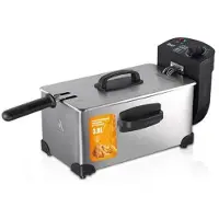 Mtp Products Elektrisk frityrgryte 3.5L - 2000W Hjem - Sølv
