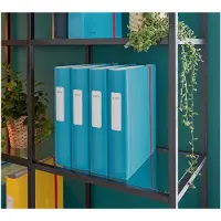 Leitz 180° Active Cozy - Hevarmbuefil - bokryggbredde: 65 mm - for A4 (210 x 297 mm) - kapasitet: 350 ark - rolig blått