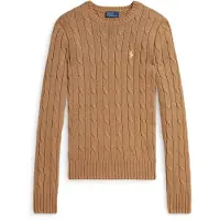 Ralph Lauren for woman. 211971795002 Brown knotted jumper (S), Casual, Cotton