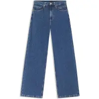 BOSS for woman. 50552093 Blue Regular Fit Wide Leg Jeans (30/34), Casual, Denim