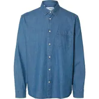 Selected Regcarlo Denim Skjorte Med Lange Ermer