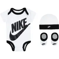 Nike Gaveeske - Body k/e/Lue/Sokker - Futura - Hvit - - 6-12 md - Kortermet body